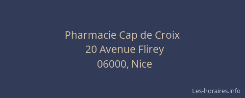 Pharmacie Cap de Croix