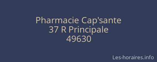 Pharmacie Cap'sante