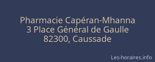 Pharmacie Capéran-Mhanna