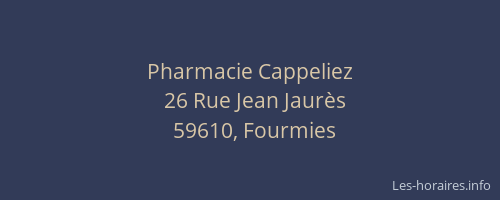 Pharmacie Cappeliez