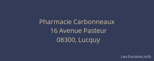 Pharmacie Carbonneaux