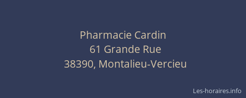 Pharmacie Cardin