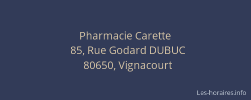 Pharmacie Carette