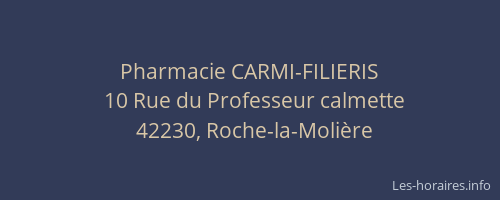 Pharmacie CARMI-FILIERIS