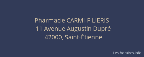 Pharmacie CARMI-FILIERIS
