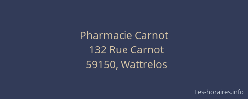 Pharmacie Carnot