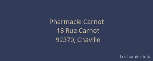 Pharmacie Carnot