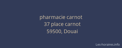pharmacie carnot