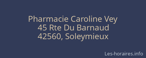 Pharmacie Caroline Vey