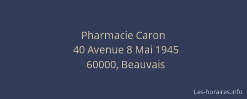 Pharmacie Caron
