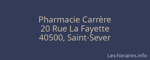 Pharmacie Carrère