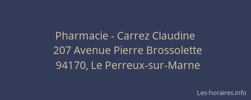 Pharmacie - Carrez Claudine