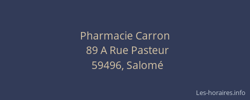 Pharmacie Carron