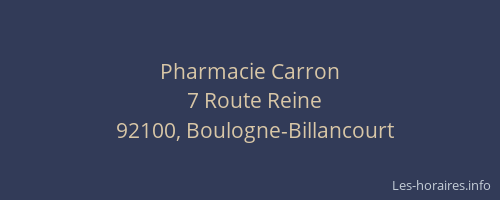 Pharmacie Carron
