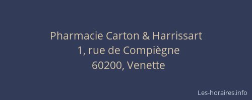 Pharmacie Carton & Harrissart