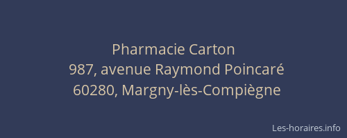 Pharmacie Carton