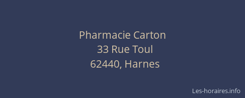 Pharmacie Carton