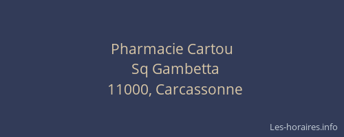 Pharmacie Cartou