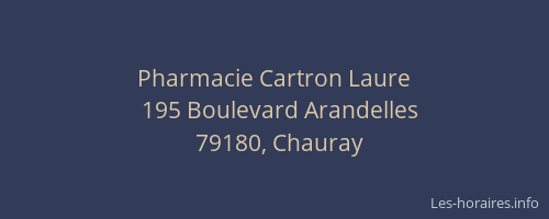 Pharmacie Cartron Laure