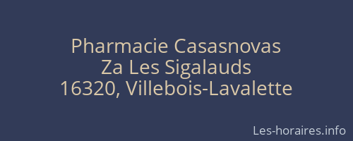 Pharmacie Casasnovas