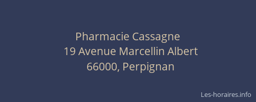 Pharmacie Cassagne