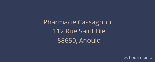 Pharmacie Cassagnou