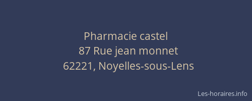Pharmacie castel