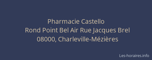 Pharmacie Castello
