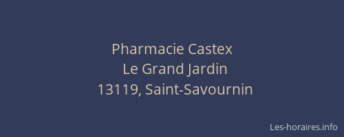 Pharmacie Castex