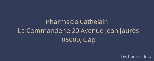 Pharmacie Cathelain