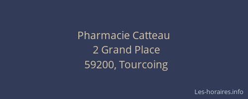 Pharmacie Catteau
