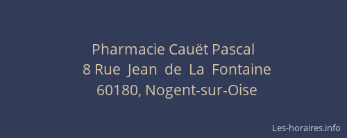 Pharmacie Cauët Pascal