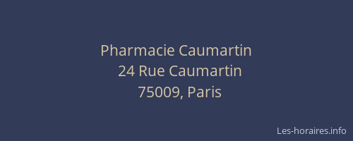 Pharmacie Caumartin