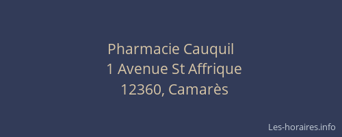 Pharmacie Cauquil
