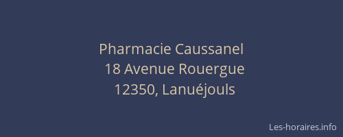 Pharmacie Caussanel
