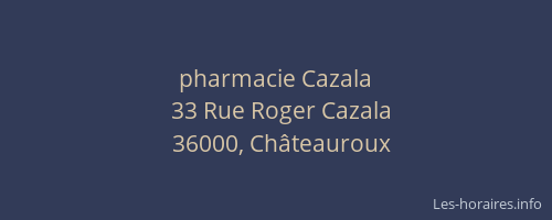 pharmacie Cazala