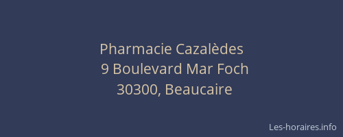 Pharmacie Cazalèdes