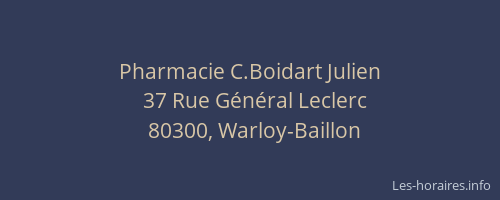 Pharmacie C.Boidart Julien