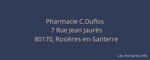 Pharmacie C.Duflos