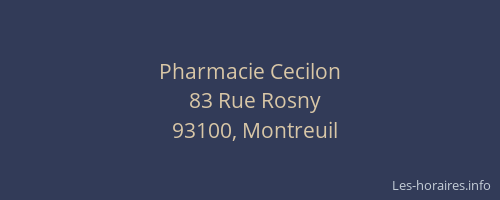 Pharmacie Cecilon