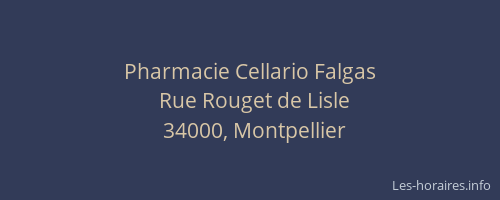 Pharmacie Cellario Falgas