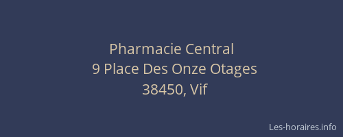 Pharmacie Central
