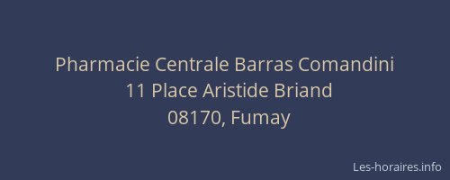 Pharmacie Centrale Barras Comandini