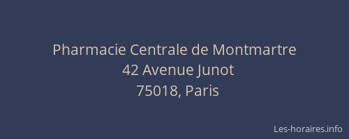 Pharmacie Centrale de Montmartre