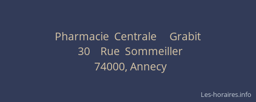 Pharmacie  Centrale     Grabit