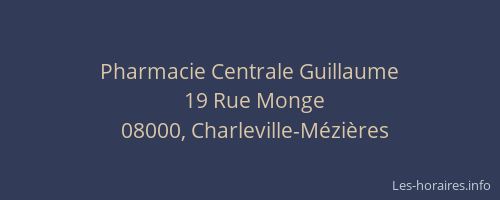 Pharmacie Centrale Guillaume