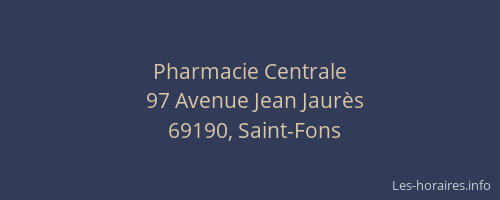 Pharmacie Centrale