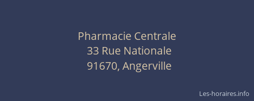 Pharmacie Centrale