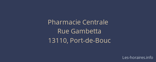 Pharmacie Centrale