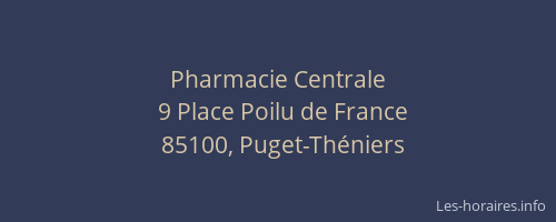 Pharmacie Centrale